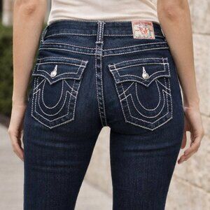 True Religion Boot Cut Jeans with Swarovski Crystals
